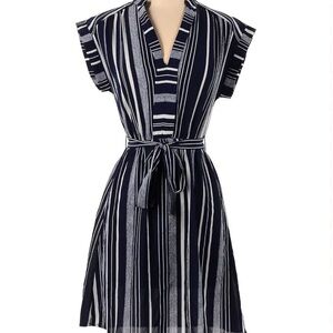 MONTEAU DRESS Blue and White strippes